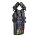 Zoom H6studio handy recorder with large-diaphragm XY microphones, four XLR/TRS inputs, and 32-bit float recording.