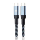 iQ Braided USB-C Cable 1.8m with durable braided design and Type-C connectors for fast data transfer