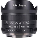 7Artisans 7.5mm f2.8 Mark II fisheye lens for Fujifilm X with compact all-metal body and improved optical design