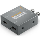 Blackmagic Micro Converter BiDirectional SDI to HDMI 3G video signal converter with compact metal design and USB powered connectivity