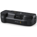 Blackmagic Pocket Camera Pro Battery Grip with carbon fiber design and dual battery capacity for extended shooting time