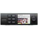 Blackmagic Teranex Mini Smart Panel with LCD screen and control buttons for video monitoring and settings adjustment