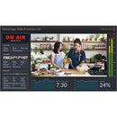 Blackmagic Web Presenter HD live streaming interface with video and audio monitoring