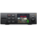 Blackmagic Web Presenter HD streaming device with LCD display and control buttons for live broadcast management
