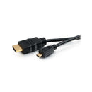 High Speed HDMI to Micro HDMI cable with Ethernet and gold-plated connectors, 3 feet length, supports 4K 60Hz video and multi-channel audio.