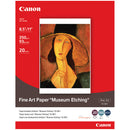 Canon Fine Art Museum Etching 8.5x11 inch heavyweight textured paper 20 sheets for art printing