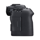 Side profile of Canon EOS R6 Mark II Body displaying the ergonomic grip and design.