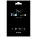 Canon 4x6" Pro Platinum photo paper pack with 20 sheets and high color reproduction