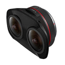 Canon RF 5.2mm f2.8L Dual Fisheye lens for stereoscopic 3D VR imaging with dual fisheye lenses and wide 190° field of view