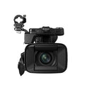 Canon XF605 professional 4K UHD camcorder with 15x optical zoom and advanced autofocus features.