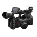 Canon XF605 professional 4K UHD camcorder with 15x optical zoom, Dual Pixel CMOS AF, Eye Detection AF, and HDR recording.
