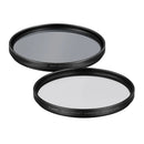 Canon 95mm filter kit with circular polarizing and protective lens filters for enhanced contrast and lens protection