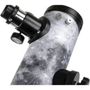 Celestron FirstScope Signature Series tabletop telescope with detailed Moon surface design by Robert Reeves
