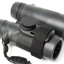 Cotton Carrier CCS Everything Bracket securing binoculars with velcro strap and quick release tether