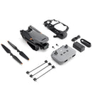 DJI Mavic 3 Classic drone with RC-N1 controller and accessories laid out on white background