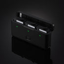 DJI Osmo Action 3 multifunctional battery case charging three batteries with microSD storage slots