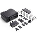 DJI Transmission long-distance HD video transmission kit with monitor, controller, and accessories in black carrying case