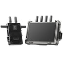DJI Transmission video receiver and transmitter with integrated monitor and antennas for long-distance HD live feed and low-latency wireless transmission