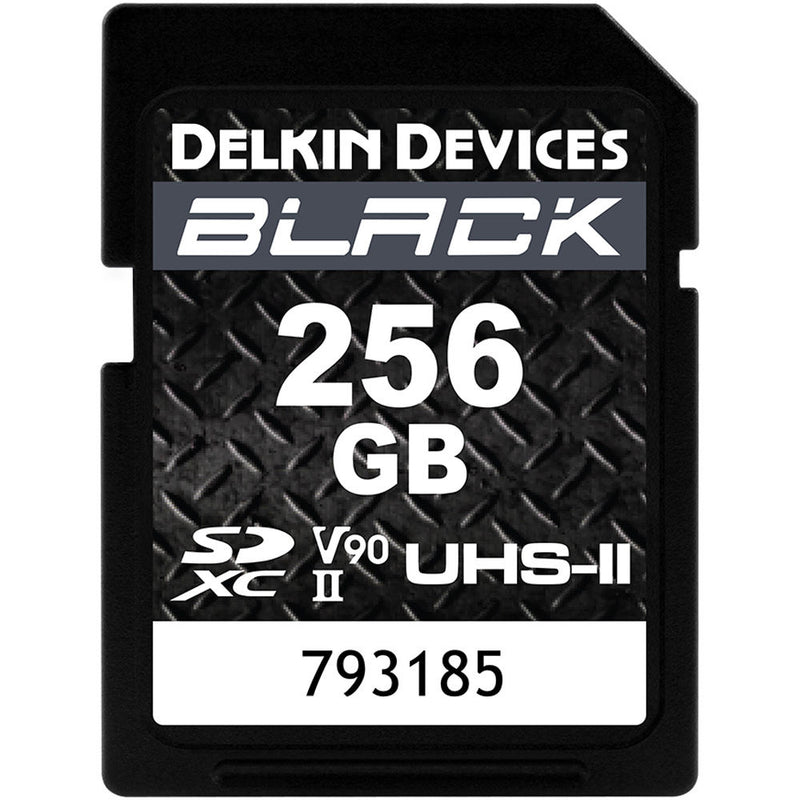 Delkin Black 256GB SDHC UHS-II V90 U3