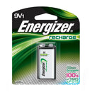 Energizer Recharge 9V Battery rechargeable with eco-friendly recycled materials packaging
