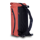 F-Stop Dyota 11 compact expandable sling bag with weatherproof zipper and removable storage insert in red and black