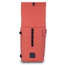 F-Stop Dyota 11 compact red sling bag with expandable roll-top and weatherproof side zipper