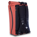 F-Stop Dyota 20 Sling Bag in red with expandable roll-top, weatherproof zipper, and removable storage insert