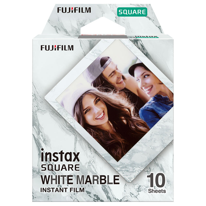 Fujifilm Instax Square White Marble Frame Film - 10 Exposures