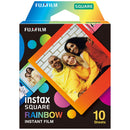 FUJIFILM Instax Square Rainbow Frame Film - 10 Exposures