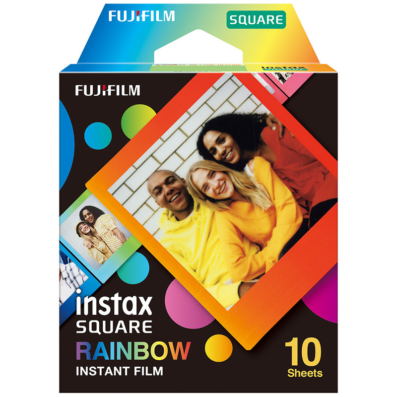 Fujifilm Instax Square Rainbow Frame Film - 10 Exposures
