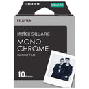 Fujifilm Instax Square monochrome instant film pack with 10 exposures for square format cameras