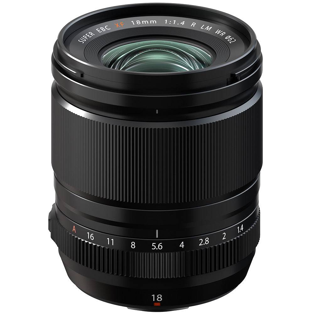 FUJIFILM XF 18mm f1.4 wide-angle prime lens with fast aperture and weather resistance
