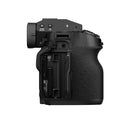FUJIFILM X-H2 camera body with dual card slots and textured grip side view