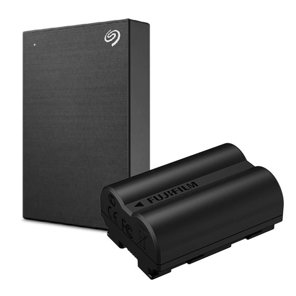 Fujifilm NP-W235 Battery with Seagate One Touch 2TB HDD Bundle