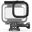 GoPro Protective Housing waterproof case for HERO 9/10/11/12 with flat glass lens and skeleton backdoor, protects against dirt and water up to 196ft.