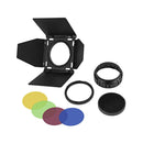 Godox BD-10 Barndoor Kit with 4-way barndoors, color filters, and diffuser for AD300 Pro studio flash