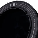 H&Y REVORING 58-77mm variable ND3-ND1000 filter with circular polarizer and hard stop feature