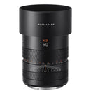 Hasselblad XCD 90V f/2.5 medium format telephoto camera lens with leaf shutter and custom control ring