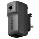 Insta360 X3 Mic Adapter with Type-C and 3.5mm ports for external microphone connection and secure attachment