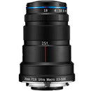 Laowa 25mm f2.8 macro lens for Canon RF with 2.5-5x magnification and compact design