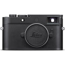 Leica M11 Monochrom black and white full-frame digital camera with leatherette body and aluminum top plate