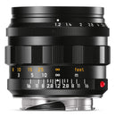 Leica Noctilux-M 50 f1.2 ASPH camera lens with aperture and focus markings in black finish