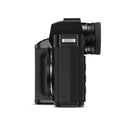 Side view of Leica SL2-S Body full-frame mirrorless camera in black with textured grip and electronic viewfinder