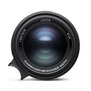 Leica Summilux-M 50mm f1.4 ASPH II camera lens front view with integrated lens hood