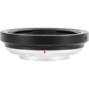 Lensbaby Obscura 16mm Pinhole pancake lens for L-Mount mirrorless cameras in black and silver design
