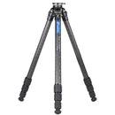 Leofoto LS-324CEX carbon fibre tripod with 4 sections and 161.1cm max height tripod legs
