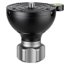 Leofoto YB-75SP 75mm video bowl tripod head leveler with low-profile design and bubble level