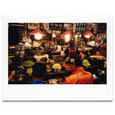 Lomo'Instant Wide Camera wide format instant photo of vibrant market scene with colorful food and people