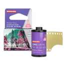 Lomography LomoChrome Purple 35mm film roll and packaging with 2021 pétillant edition design