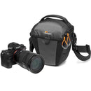 Lowepro Toploader Photo active camera bag with Sony Alpha 9 camera and 24-70mm lens